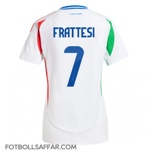 Italien Davide Frattesi #7 Bortatröja Dam EM 2024 Kortärmad